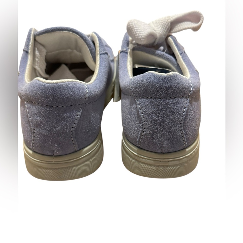 PRIMIGI Star⭐️ Girls Light Blue Suede Italian Leather Lace up Sneakers -Size 33 - Picture 6 of 15